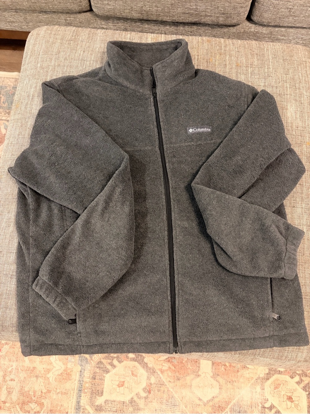 Columbia Men's Gray Full-Zip Fleece Jacket XL
